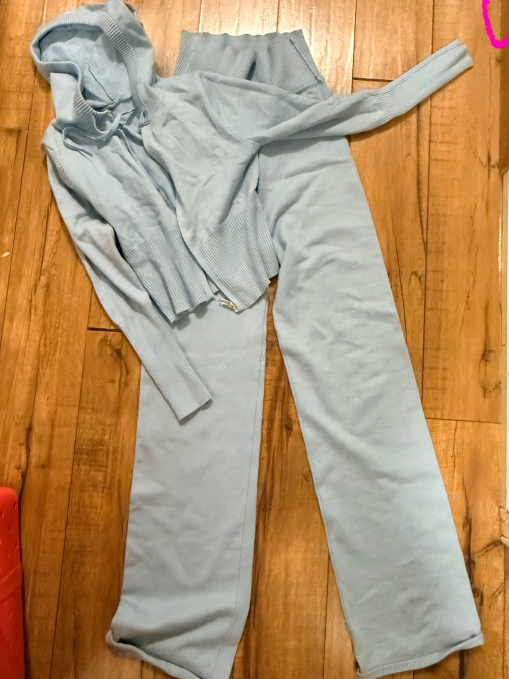 Light Blue Hoodie and Sweatpants Set
